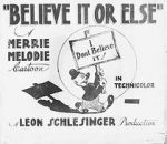 Watch Believe It or Else (Short 1939) M4ufreemovies
